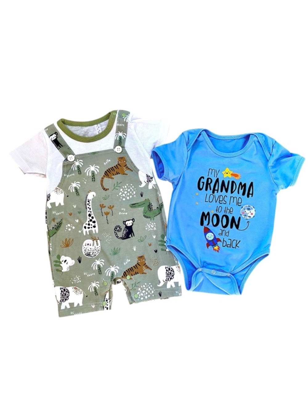6-9 month romper & onesie bundle
